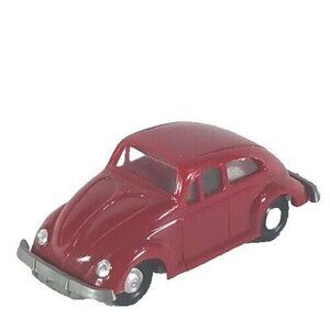 Eko VW Volkswagon Beetle Red Diecast Vintage 1:88 Scale Made In Germany